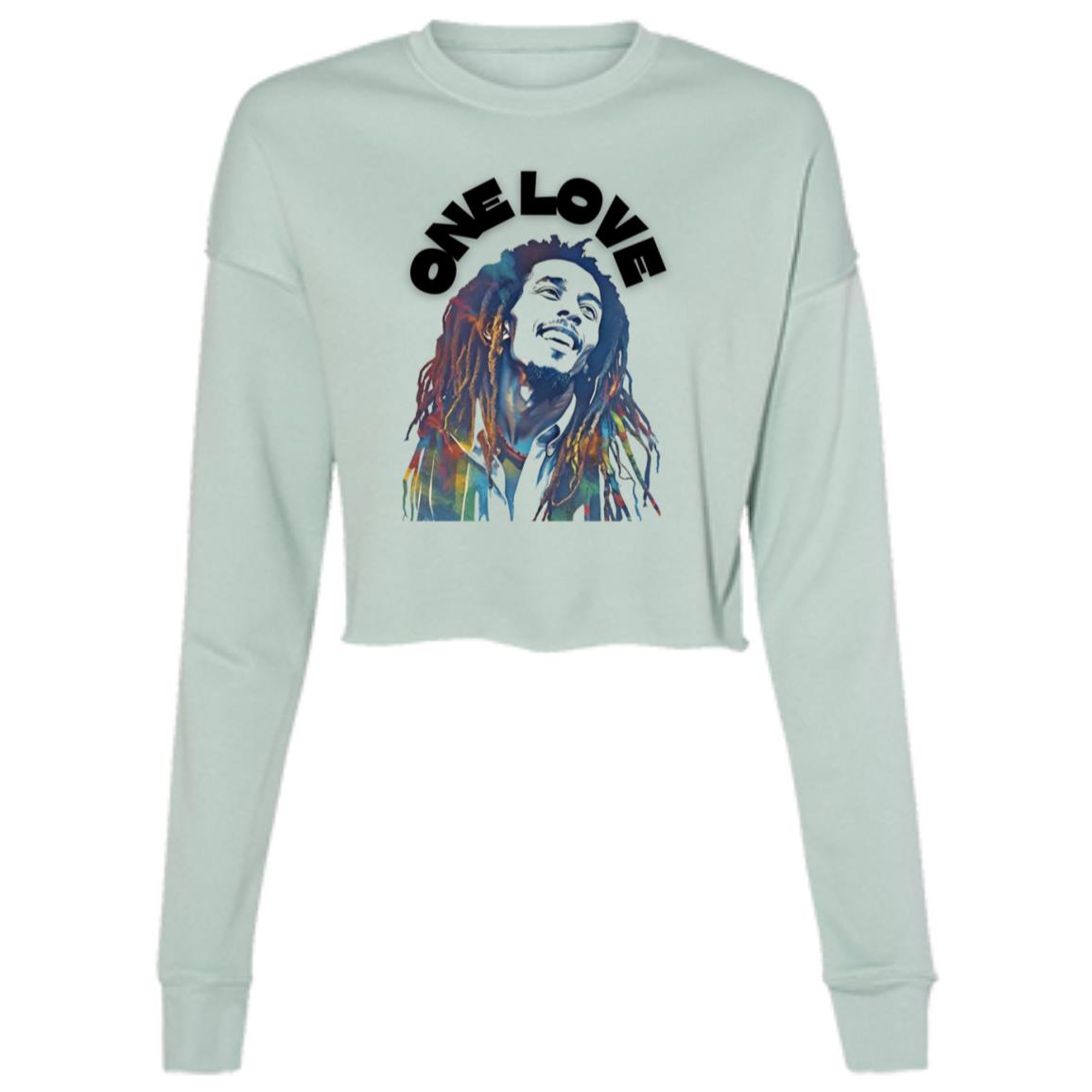B7503 Ladies' Cropped Fleece Crew
