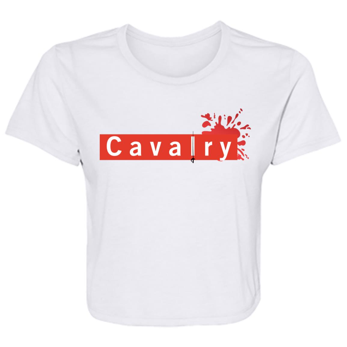 B8882 Ladies' Flowy Cropped Tee