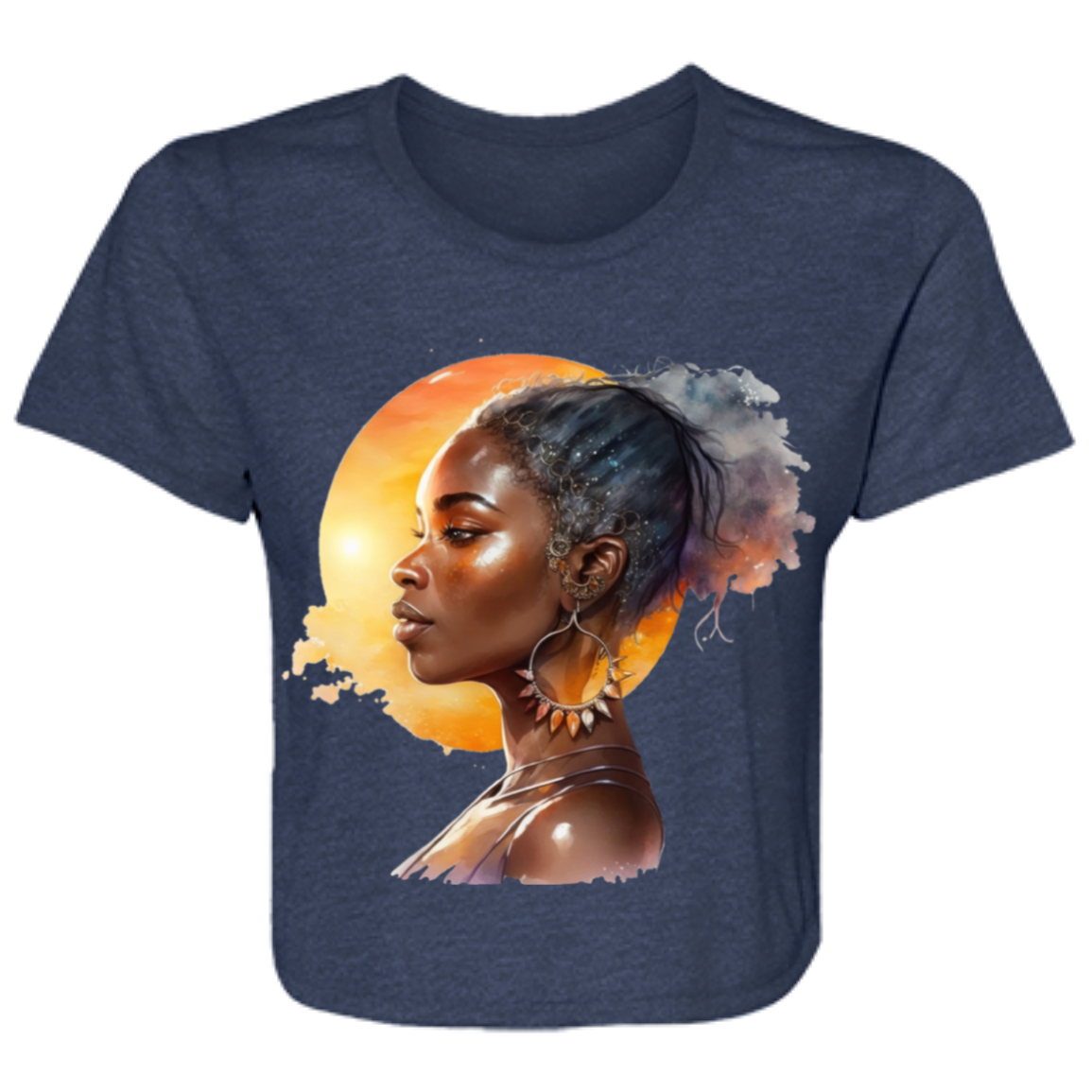 “Her Glow” Flowy Cropped Tee