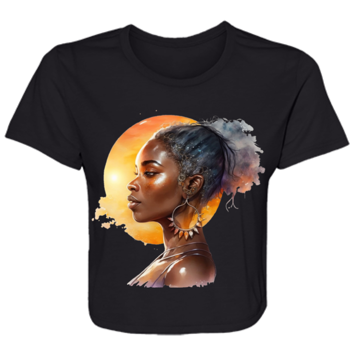 “Her Glow” Flowy Cropped Tee