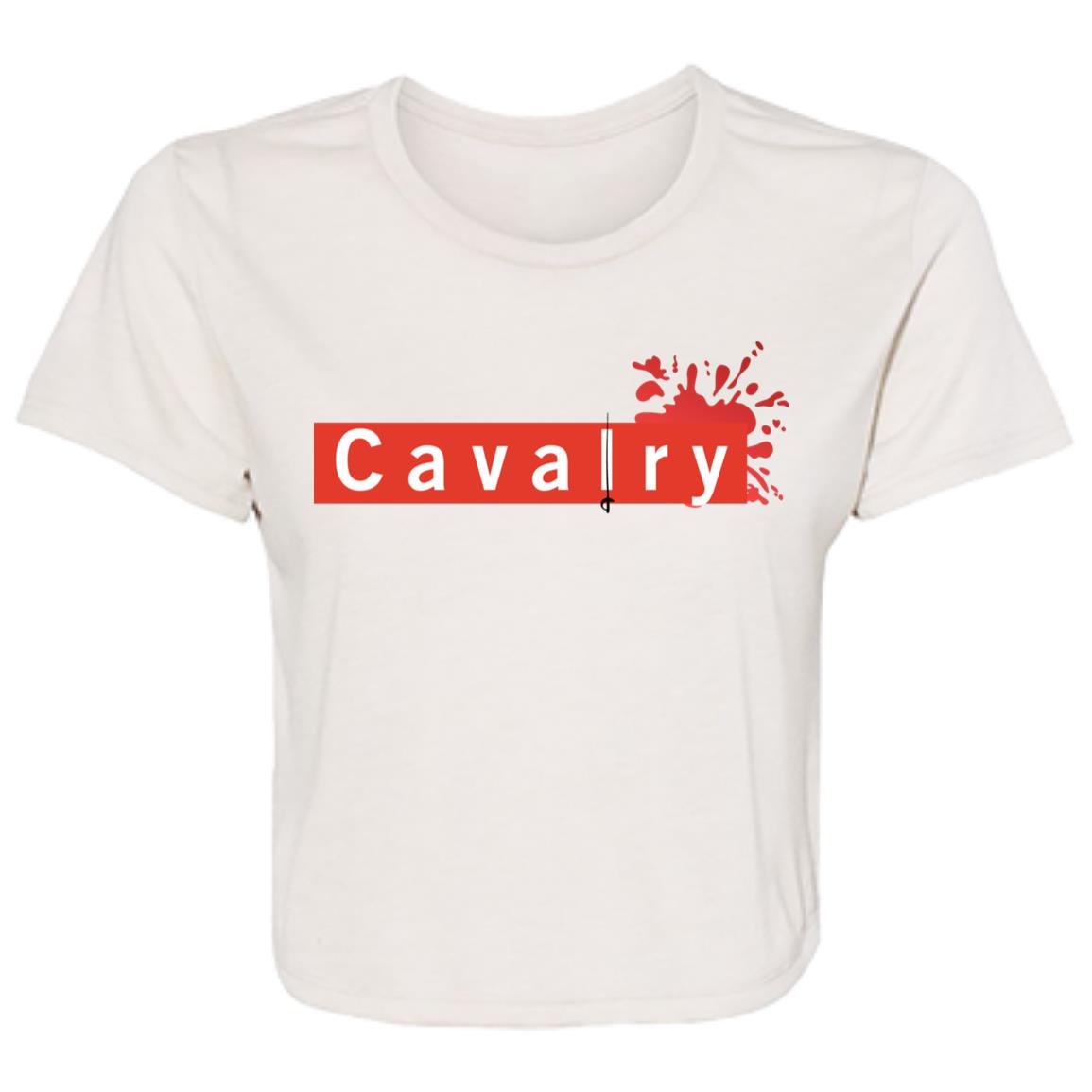 B8882 Ladies' Flowy Cropped Tee