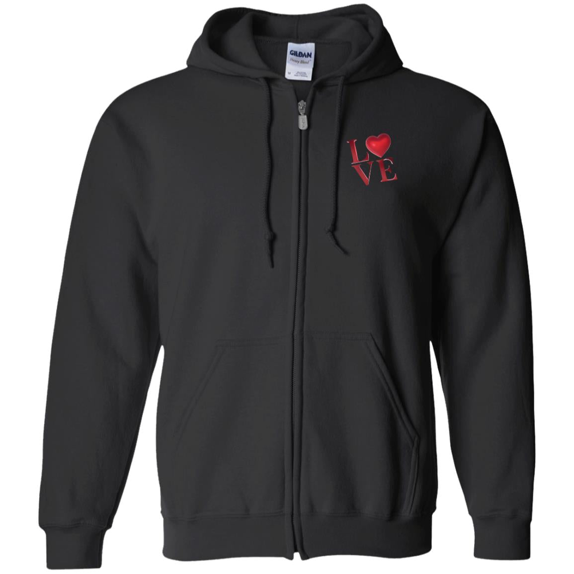 Love Zip Up Hooded Sweatshirt