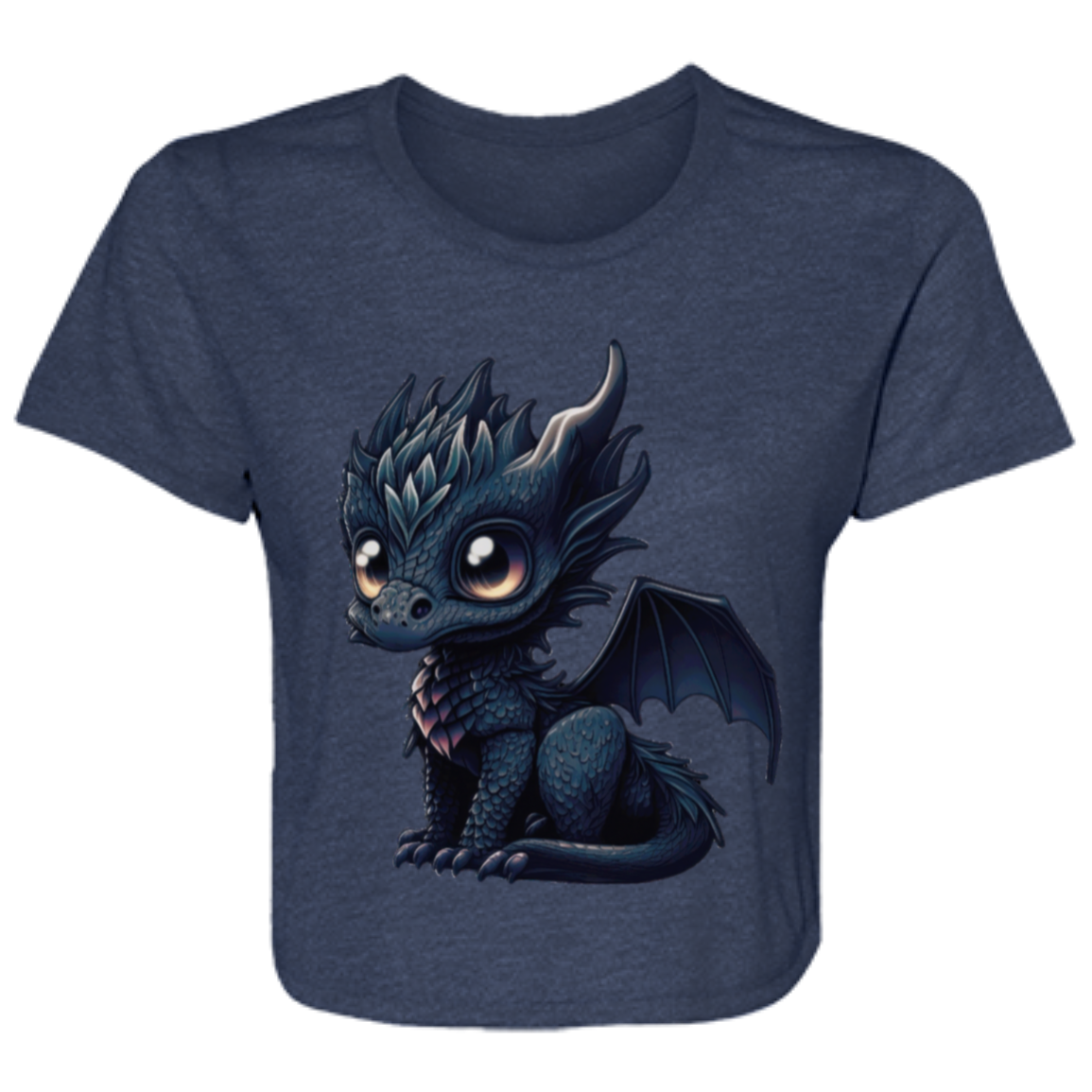 Baby Dragon Ladies' Flowy Cropped Tee