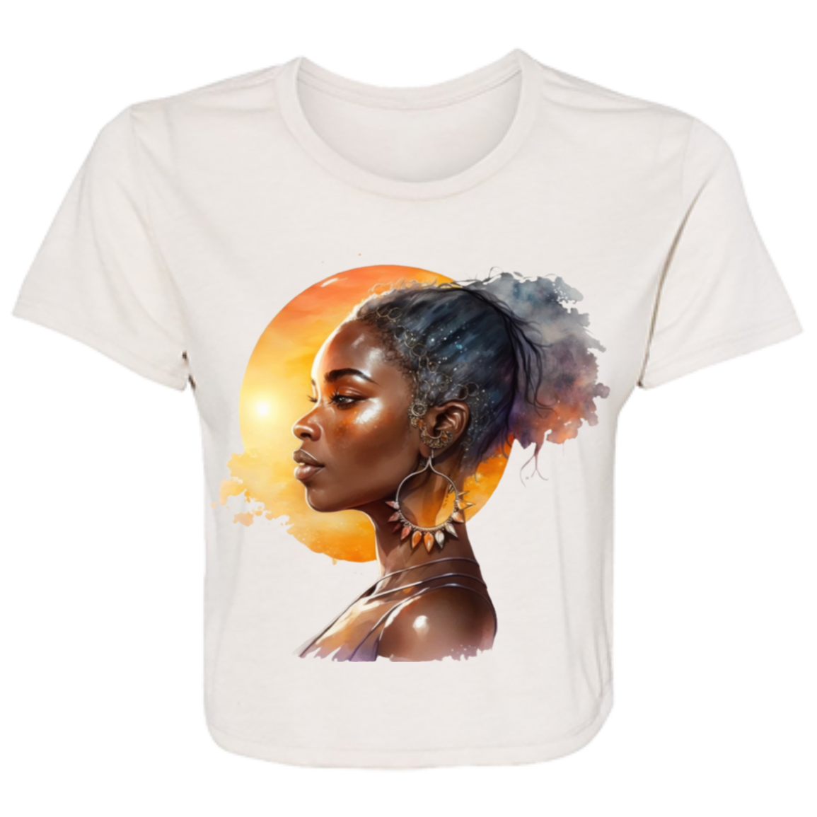 “Her Glow” Flowy Cropped Tee