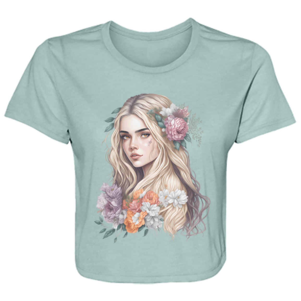 Fair Maiden Ladies' Flowy Cropped Tee