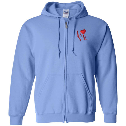 Love Zip Up Hooded Sweatshirt