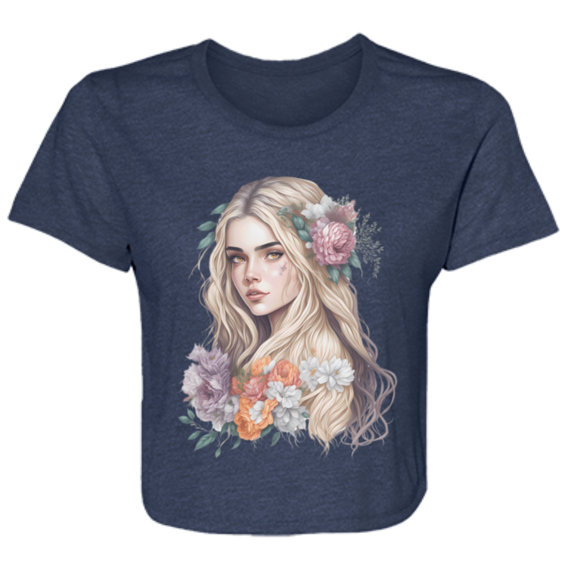 Fair Maiden Ladies' Flowy Cropped Tee