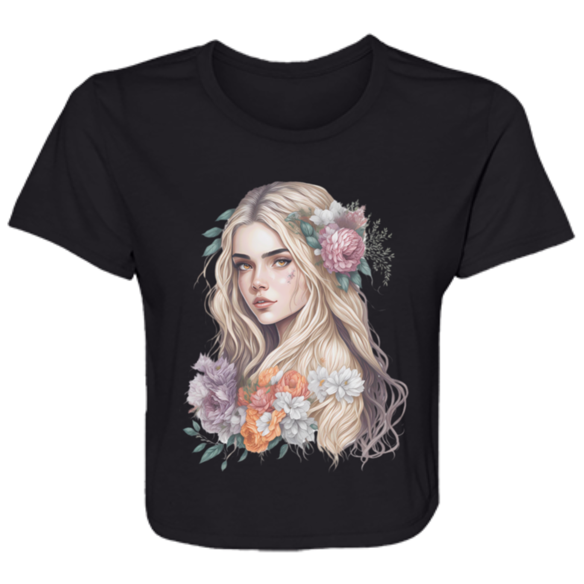 Fair Maiden Ladies' Flowy Cropped Tee