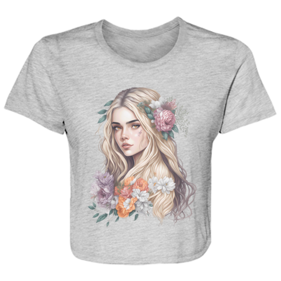 Fair Maiden Ladies' Flowy Cropped Tee