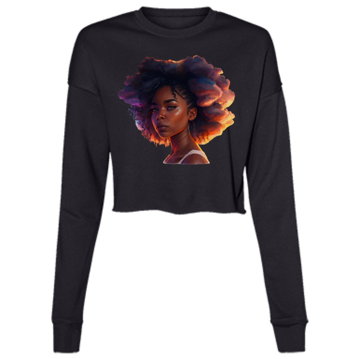 Golden Goddess Cropped Fleece Crew