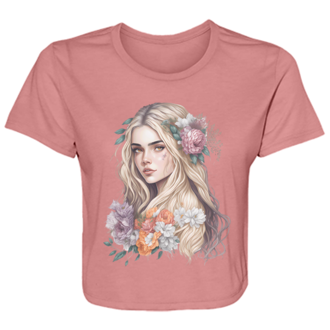 Fair Maiden Ladies' Flowy Cropped Tee